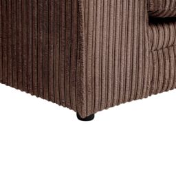 LUXURY LIFE Dylan Jumbo Cord Fabric Right Hand Facing Corner Sofa in Chocolate - thumbnail 5