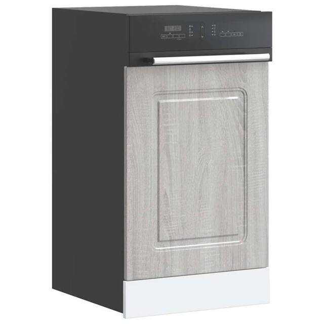Berkfield Home Dishwasher Panel¬†Kalmar¬†Grey Sonoma 45x1.5x67 cm Engineered Wood in Grey - image 1