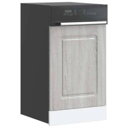 Berkfield Home Dishwasher Panel¬†Kalmar¬†Grey Sonoma 45x1.5x67 cm Engineered Wood in Grey - thumbnail 1