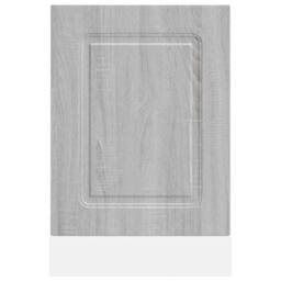 Berkfield Home Dishwasher Panel¬†Kalmar¬†Grey Sonoma 45x1.5x67 cm Engineered Wood in Grey - thumbnail 4