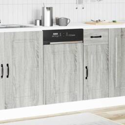Berkfield Home Dishwasher Panel¬†Kalmar¬†Grey Sonoma 45x1.5x67 cm Engineered Wood in Grey - thumbnail 3
