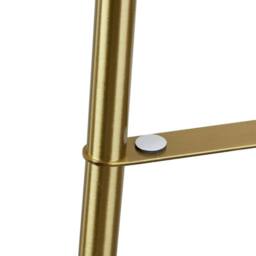 Hinsinc 3-Tier Shelf Floor Lamp w/Shade Standing Light in Beige - thumbnail 2