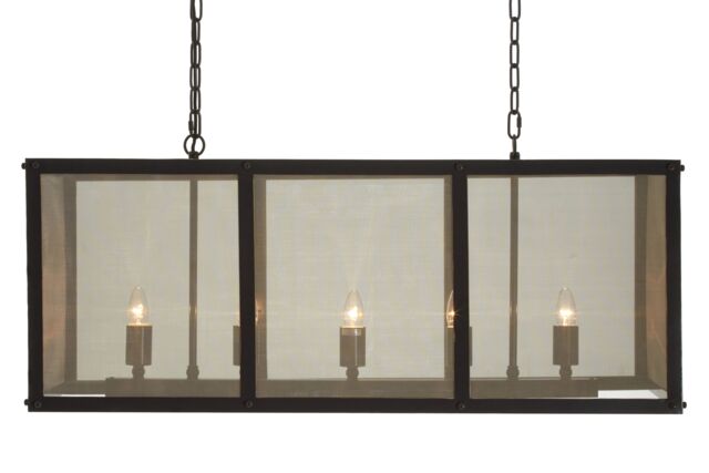 Orsina Hampstead Black Finish Wide Pendant Light With Hints of Gold - image 1