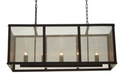 Orsina Hampstead Black Finish Wide Pendant Light With Hints of Gold - thumbnail 3