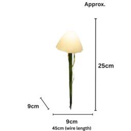 Marco Paul 6pc Solar Mushroom Stake Lights - thumbnail 3