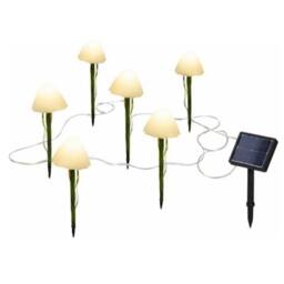 Marco Paul 6pc Solar Mushroom Stake Lights - thumbnail 2