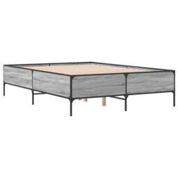 Berkfield Home Bed Frame without Mattress Grey Sonoma 120x200 cm - Size: Small Double - thumbnail 6