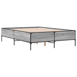 Berkfield Home Bed Frame without Mattress Grey Sonoma 120x200 cm - Size: Small Double - thumbnail 3