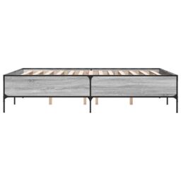 Berkfield Home Bed Frame without Mattress Grey Sonoma 120x200 cm - Size: Small Double - thumbnail 5