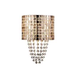 Netlighting Camden Wall Lamp 2 Light G9 Rose Gold Mosaic Glass Crystal - thumbnail 1