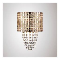 Netlighting Camden Wall Lamp 2 Light G9 Rose Gold Mosaic Glass Crystal - thumbnail 2