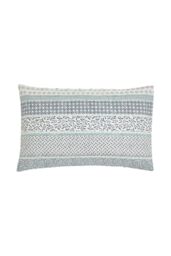 Helena Springfield 'Folk Stripe' Cotton Duvet Cover Set in Teal - Size: Single - thumbnail 3