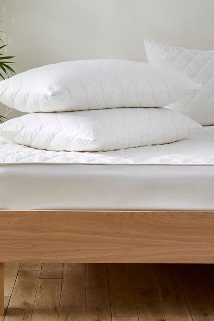 Martex Cotton Quilted Mattress & Pillow Protector Set in White - Size: Single - image 1