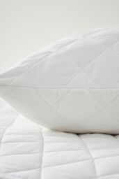 Martex Cotton Quilted Mattress & Pillow Protector Set in White - Size: Single - thumbnail 5