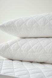 Martex Cotton Quilted Mattress & Pillow Protector Set in White - Size: Single - thumbnail 6