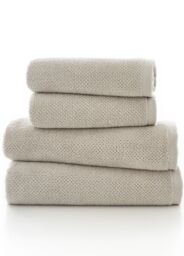 Deyongs Romeo Luxury Textured Quik Dri 100% Cotton Towels in Stone - thumbnail 2