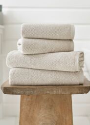 Deyongs Romeo Luxury Textured Quik Dri 100% Cotton Towels in Stone