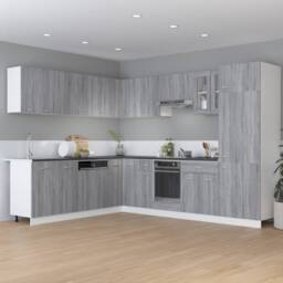 Berkfield Home Drawer Bottom Cabinet Grey Sonoma 60x46x81.5 cm Engineered Wood - thumbnail 2