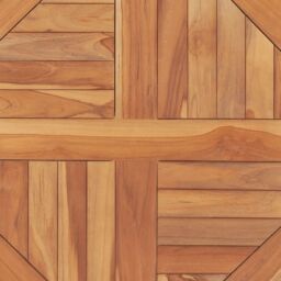 Berkfield Home Table Top Solid Teak Wood Round 2.5 cm 60 cm in Brown - thumbnail 5
