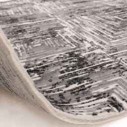 The Rug Shop UK Grey Modern Striped Latex Back Latex Backing Area Rug - Size: 200 cm x 290 cm - thumbnail 5