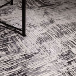 The Rug Shop UK Grey Modern Striped Latex Back Latex Backing Area Rug - Size: 200 cm x 290 cm - thumbnail 7