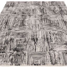 The Rug Shop UK Grey Modern Striped Latex Back Latex Backing Area Rug - Size: 200 cm x 290 cm - thumbnail 3