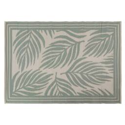 JVL The Gardener Large Leaf Outdoor Garden Rug 150x210cm in Green - Size: 150 cm x 210 cm - thumbnail 2