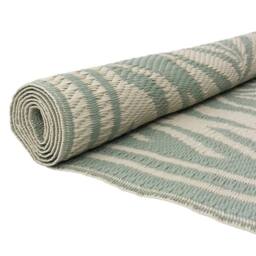 JVL The Gardener Large Leaf Outdoor Garden Rug 150x210cm in Green - Size: 150 cm x 210 cm - thumbnail 6
