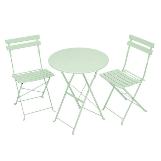 KORVIXA Green 3 Piece Folding Bistro Set - Size: 100 cm x 100 cm - image 1
