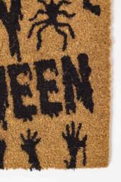 Homescapes Happy Halloween Non-Slip Coir Doormat, 40 x 60 cm in Natural - thumbnail 2