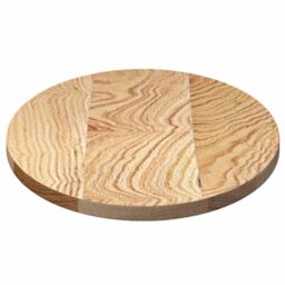 Berkfield Home Table Top 80x40x2 cm Solid Wood Oak Oval in Brown - Size: 80 x 40 x 2 cm - thumbnail 6