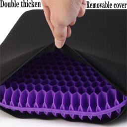 Nordara Orthopaedic Gel Seat Cushion Extra thicken in Purple - Size: 60 cm x 60 cm - thumbnail 7