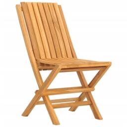 Berkfield Home Folding Garden Chairs 2 pcs 47x47x89 cm Solid Wood Teak in Brown - Size: 47 x 47 x 89 cm - thumbnail 3