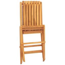 Berkfield Home Folding Garden Chairs 2 pcs 47x47x89 cm Solid Wood Teak in Brown - Size: 47 x 47 x 89 cm - thumbnail 6