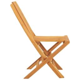 Berkfield Home Folding Garden Chairs 2 pcs 47x47x89 cm Solid Wood Teak in Brown - Size: 47 x 47 x 89 cm - thumbnail 5