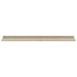 Berkfield Home Wall Shelves 4 pcs White & Sonoma Oak 80x9x3 cm in Light Oak - Size: 80 x 9 x 3 cm - thumbnail 5