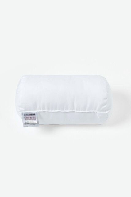 Homescapes Super Microfibre Bolster Cushion - Luxury Cushion Filler & Inserts in White - Size: 30 cm x 18 cm - image 1