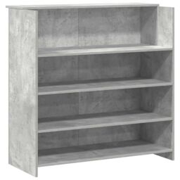 Berkfield Home Reception Desk Concrete Grey 200x50x103.5 cm Engineered Wood - thumbnail 8
