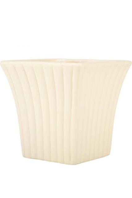 KDMD Cream Curved Fanfare Plant Pot - image 1