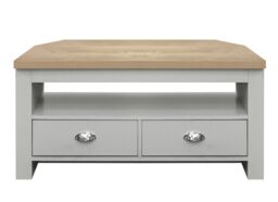 Birlea Corner TV Unit Cream Highgate Entertainment & Oak Farmhouse Shabby Chic in Grey - thumbnail 4