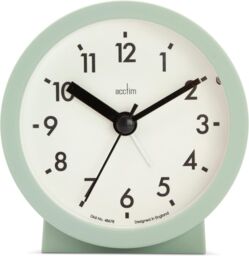 Acctim Gaby Small Analogue Contemporary Beside Alarm Clock in Green - thumbnail 2
