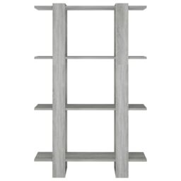 Berkfield Home Book Cabinet/Room Divider Grey Sonoma 80x30x123.5 cm - thumbnail 5
