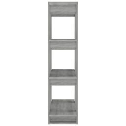 Berkfield Home Book Cabinet/Room Divider Grey Sonoma 80x30x123.5 cm - thumbnail 6