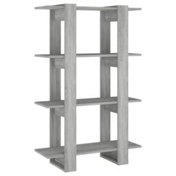 Berkfield Home Book Cabinet/Room Divider Grey Sonoma 80x30x123.5 cm - thumbnail 2