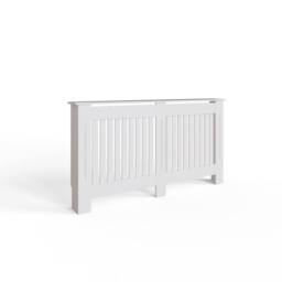 FWStyle Vertical Slat Large White Radiator Cover (H) 82.3 (W) 152cm (D) 19cm - thumbnail 2