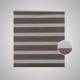 Berkfield Home Zebra Blind 70 x 120 cm Coffee in Brown - thumbnail 3
