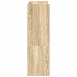 Berkfield Home Shoe Rack Sonoma Oak 60x25x81 cm Engineered Wood in Brown - Size: 60 x 25 x 81 cm - thumbnail 5