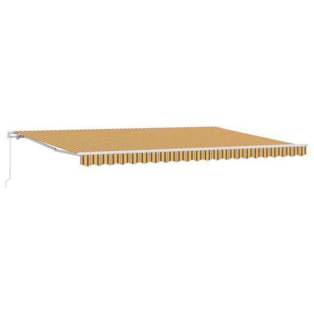Berkfield Home Manual Retractable Awning Multicolour Stripe 500x300 cm - image 1