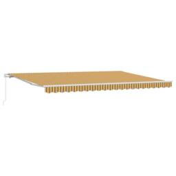 Berkfield Home Manual Retractable Awning Multicolour Stripe 500x300 cm - thumbnail 1