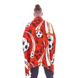 Public Dealz Fleece Blanket in Dark Red - Size: Crib - thumbnail 4